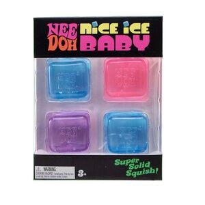 NEW IN BOX | NeeDoh Set of 4 Nice Ice Baby Squishy Squeeze Toys | Fast shipping!
